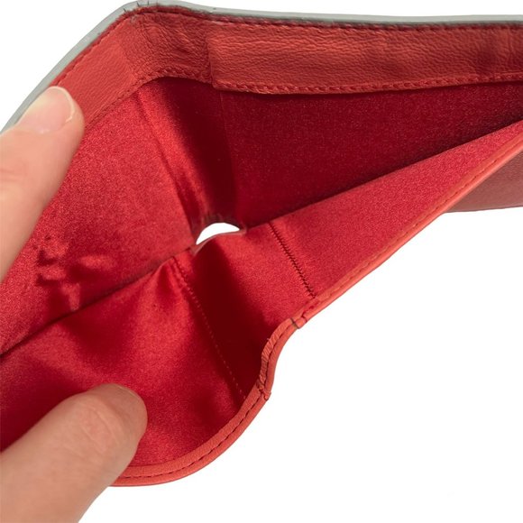 Wincer & Plant Bi-color High Quality Bifold Men's Wallet 6 CC Grey Orange - Picture 10 of 11